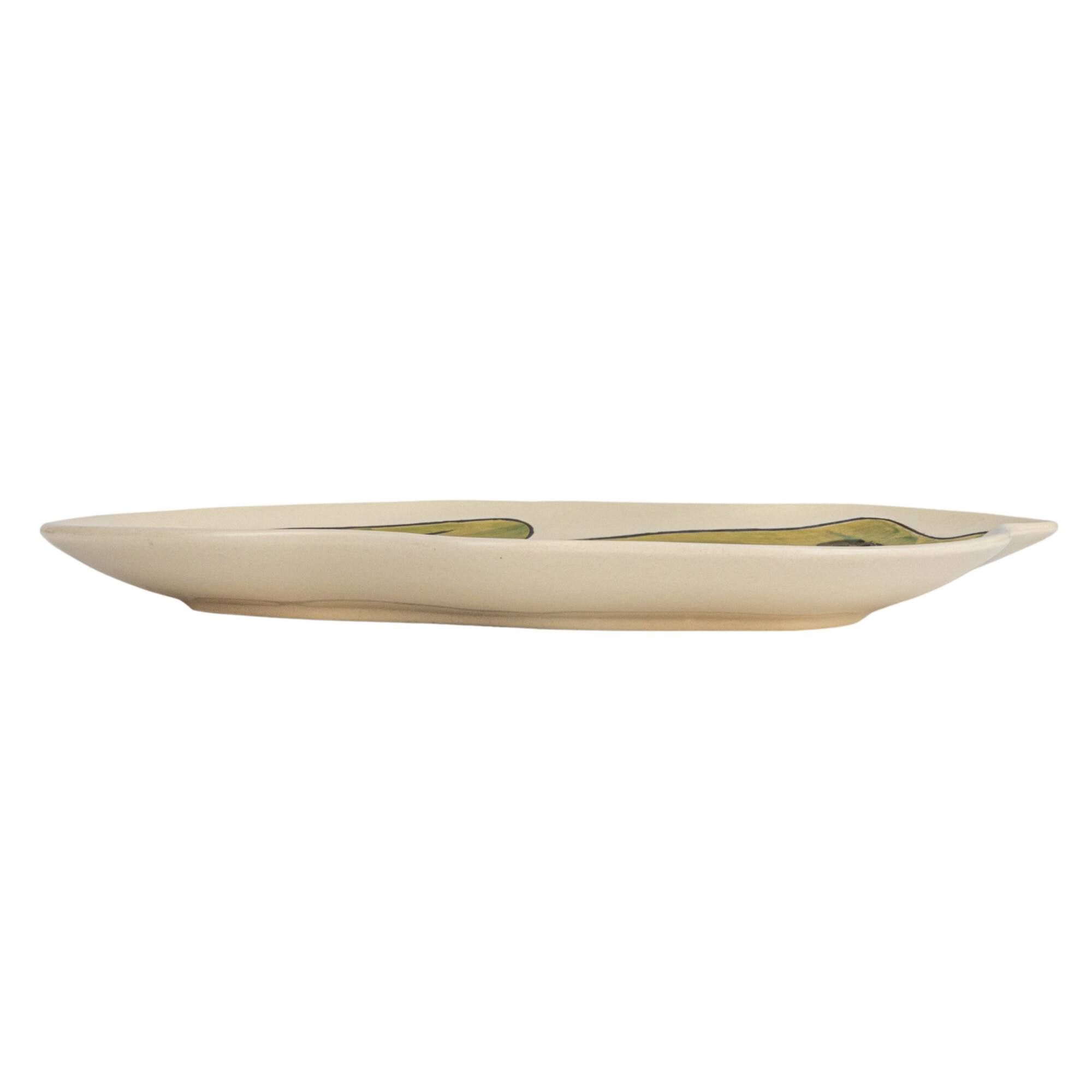 Hello Honey® Green 11.75" Garden Frog Stoneware Plate